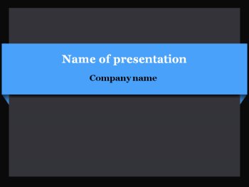 Blue bar Powerpoint template