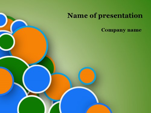 Funny bubbles Powerpoint template