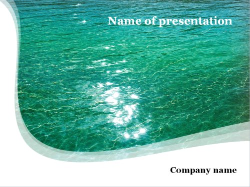 Green water Powerpoint template