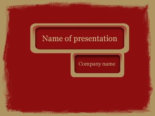 Red paint Powerpoint template