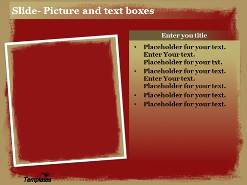 Red paint Powerpoint template