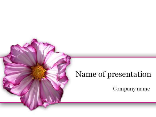 Purple flower Powerpoint template