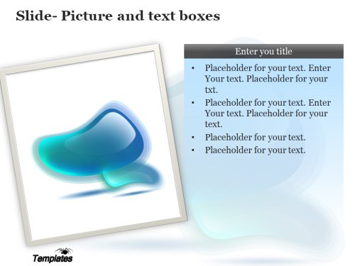 Blue drops Powerpoint template