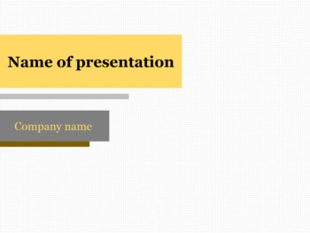 Yellow Bar PowerPoint template