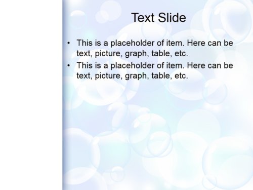 Liquid Bubbles PowerPoint template