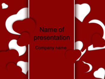 Loving Hearts PowerPoint template