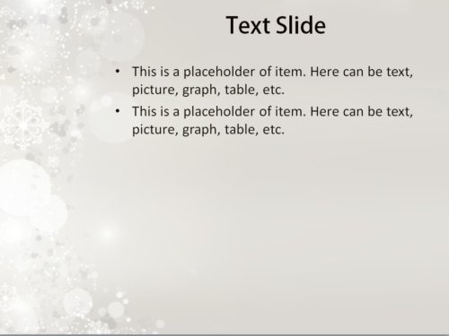 Falling Snow PowerPoint template