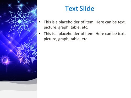 Cold Snowflakes PowerPoint template