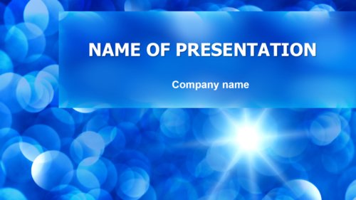 Blue Snowflakes PowerPoint template