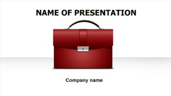 Business Suitcase PowerPoint template