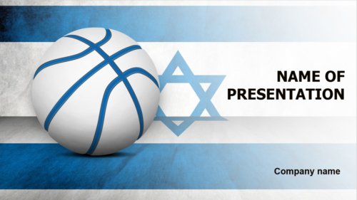 Israel Basketball PowerPoint template