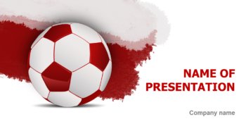 Poland Soccer Ball PowerPoint template