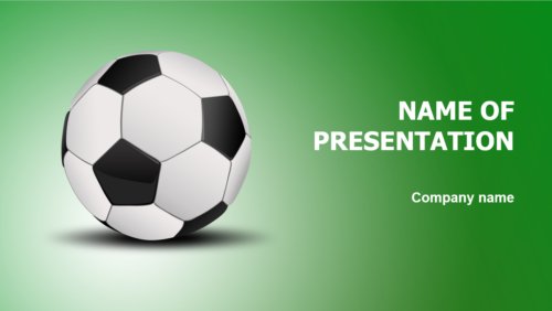 Soccer Ball PowerPoint template
