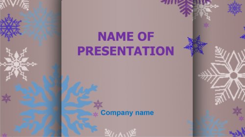 Winter Snow PowerPoint template