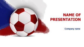 Czech Republic Soccer PowerPoint template