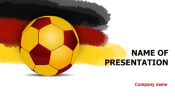 Germany Soccer Ball PowerPoint template