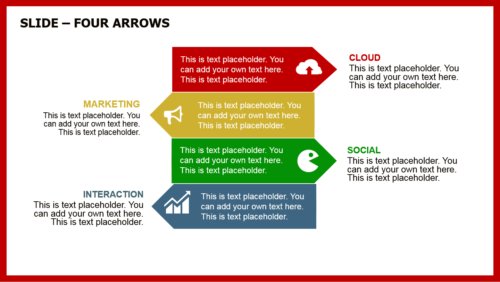 Grow Arrow Power PowerPoint template