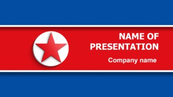 Flag of North Korea PowerPoint theme