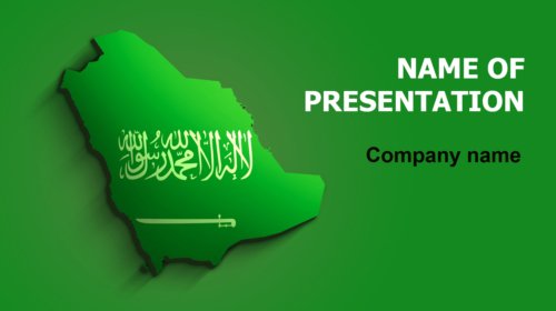 Saudi Arabia Flag PowerPoint theme