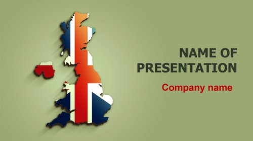 United Kingdom Flag PowerPoint theme