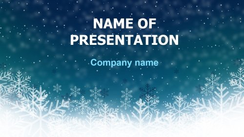 Free Deep Winter PowerPoint theme