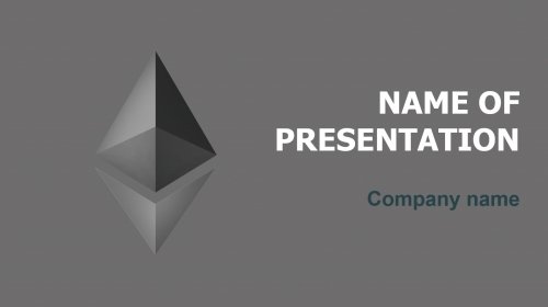 Free Ethereum Price PowerPoint theme